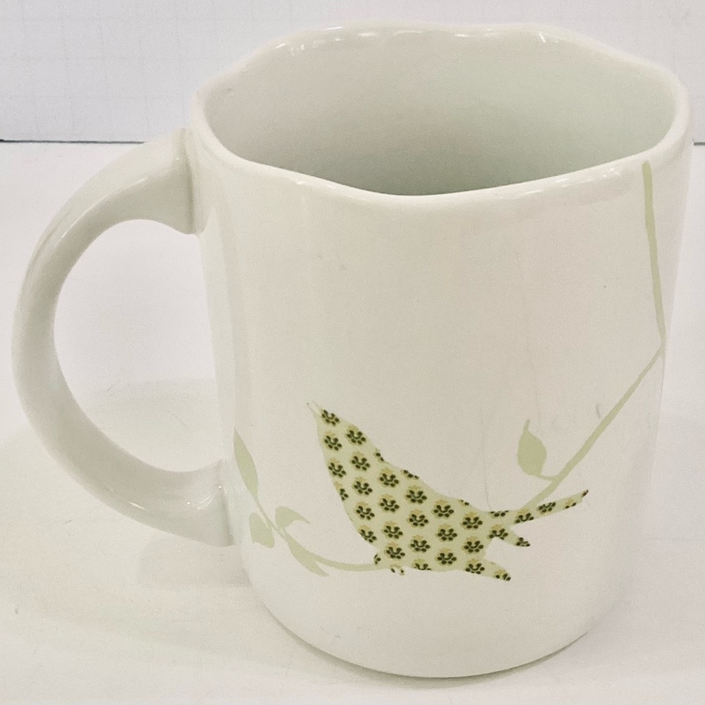 222 Fifth Chintz Birds Scalloped Rim Coffee Mug Cup. - Picture 7 of 7